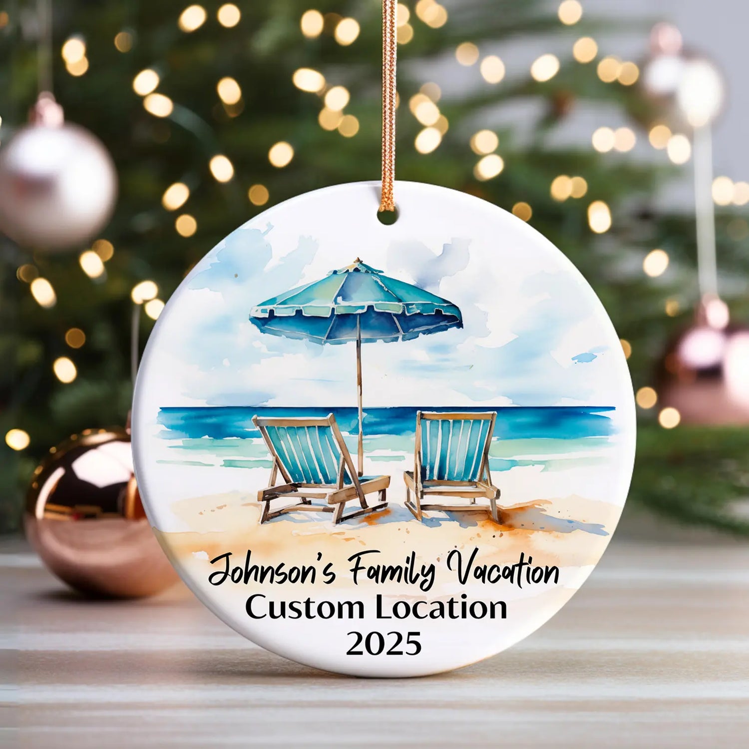 Custom Vacation Ornaments