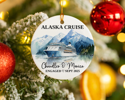 Alaska Cruise Engagement Ornament Gift Souvenir Bauble 