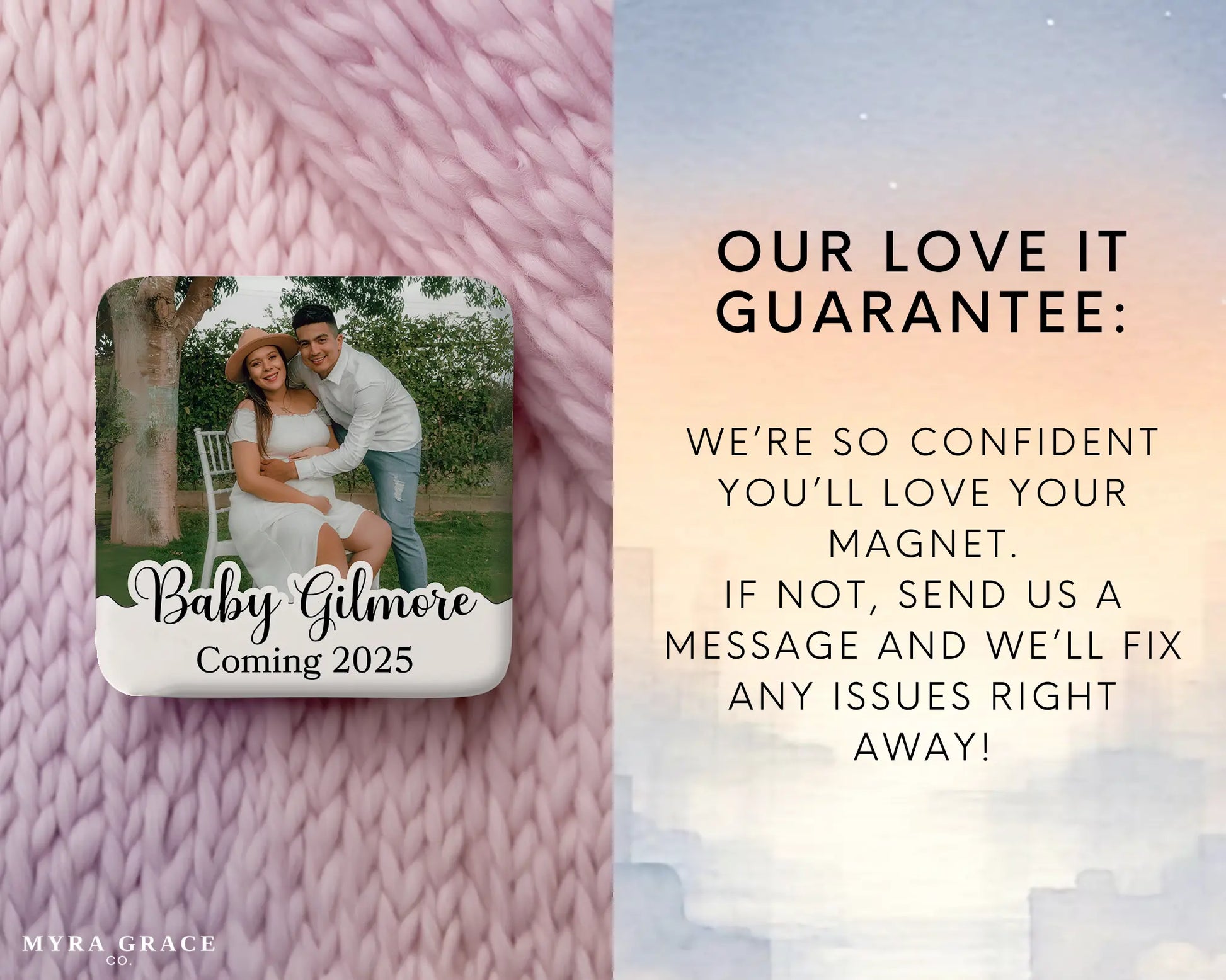 Pregnancy Magnet Custom Personalized Gift Souvenir Present. Love it