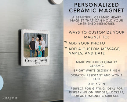 Family Magnet Custom Personalized Gift Souvenir Present. Infographic