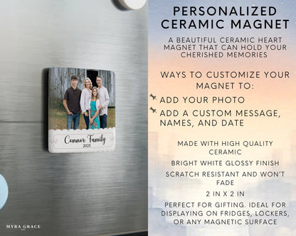Family Magnet Custom Personalized Gift Souvenir Present. Infographic