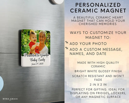 Grandpa Magnet Custom Personalized Gift Souvenir Present. Infographic
