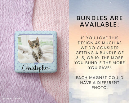 Cat Magnet Custom Personalized Gift Souvenir Present. Bundles are available