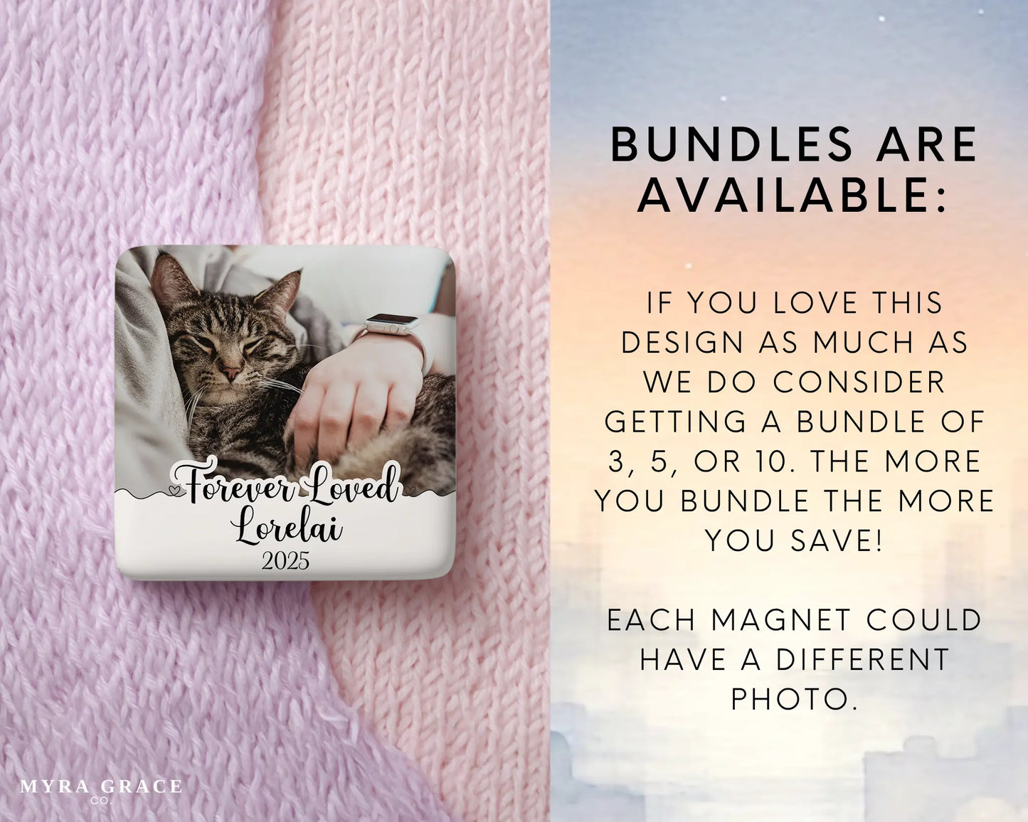 Cat Magnet Custom Personalized Gift Souvenir Present. Bundles are available