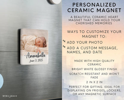 Baby Magnet Custom Personalized Gift Souvenir Present. Infographic