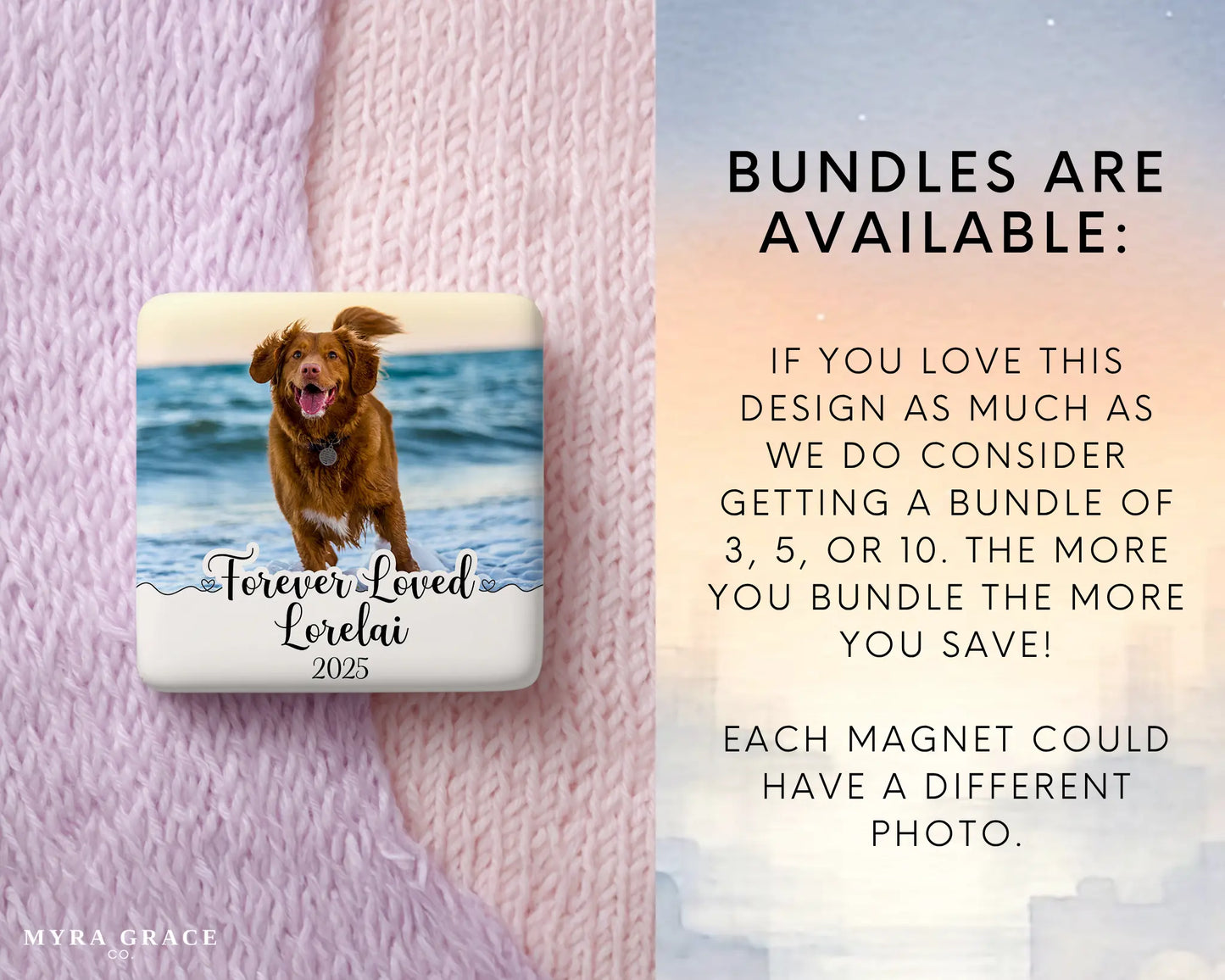 Dog Magnet Custom Personalized Gift Souvenir Present. Bundles are available