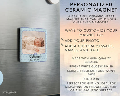 Baby Magnet Custom Personalized Gift Souvenir Present. Infographic