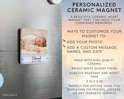 Baby Magnet Custom Personalized Gift Souvenir Present. Infographic