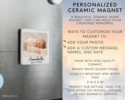 Baby Magnet Custom Personalized Gift Souvenir Present. Infographic