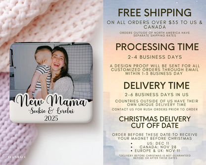 Mom Magnet Custom Personalized Gift Souvenir Present. Free shipping