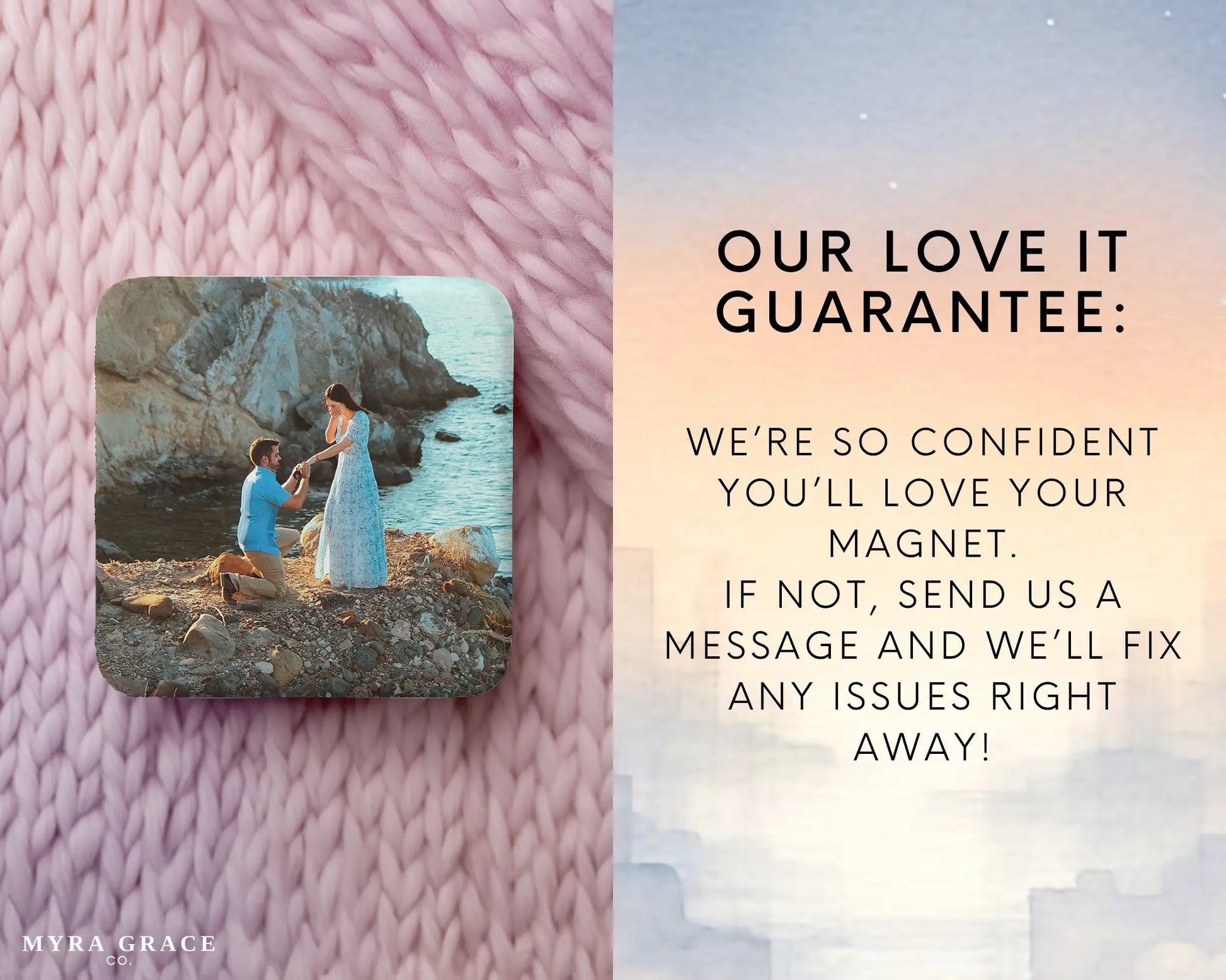 Engagement Magnet Custom Personalized Gift Souvenir Present. Love it