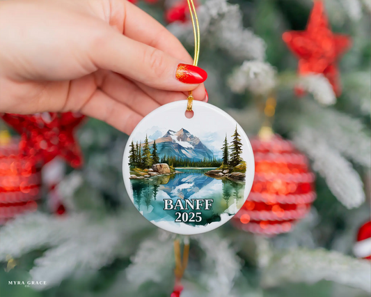 Banff Ornament, Banff Bauble, Canada.