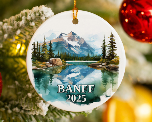 Banff Ornament, Banff Bauble, Canada.