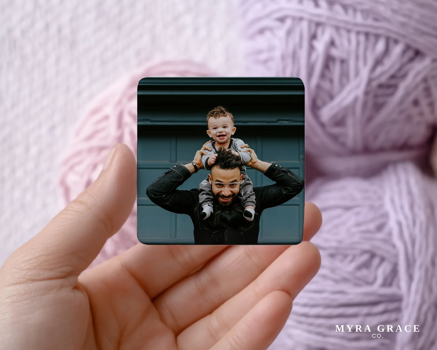 Dad and Son Magnet Custom Personalized Gift Souvenir Present