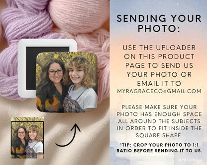 Custom Ultrasound Photo Magnet, New Baby