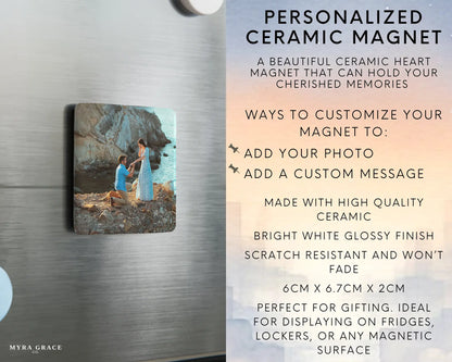 Engagement Magnet Custom Personalized Gift Souvenir Present. Infographic