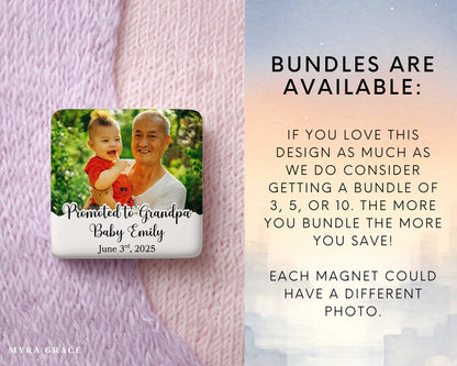 Grandpa Magnet Custom Personalized Gift Souvenir Present. Bundles are available