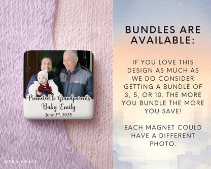 Grandparent Magnet Custom Personalized Gift Souvenir Present. Bundles are available
