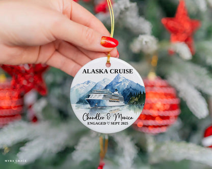 Alaska Cruise Engagement Ornament Gift Souvenir Bauble 