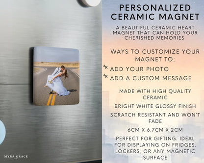 Wedding Magnet Custom Personalized Gift Souvenir Present. Infographic