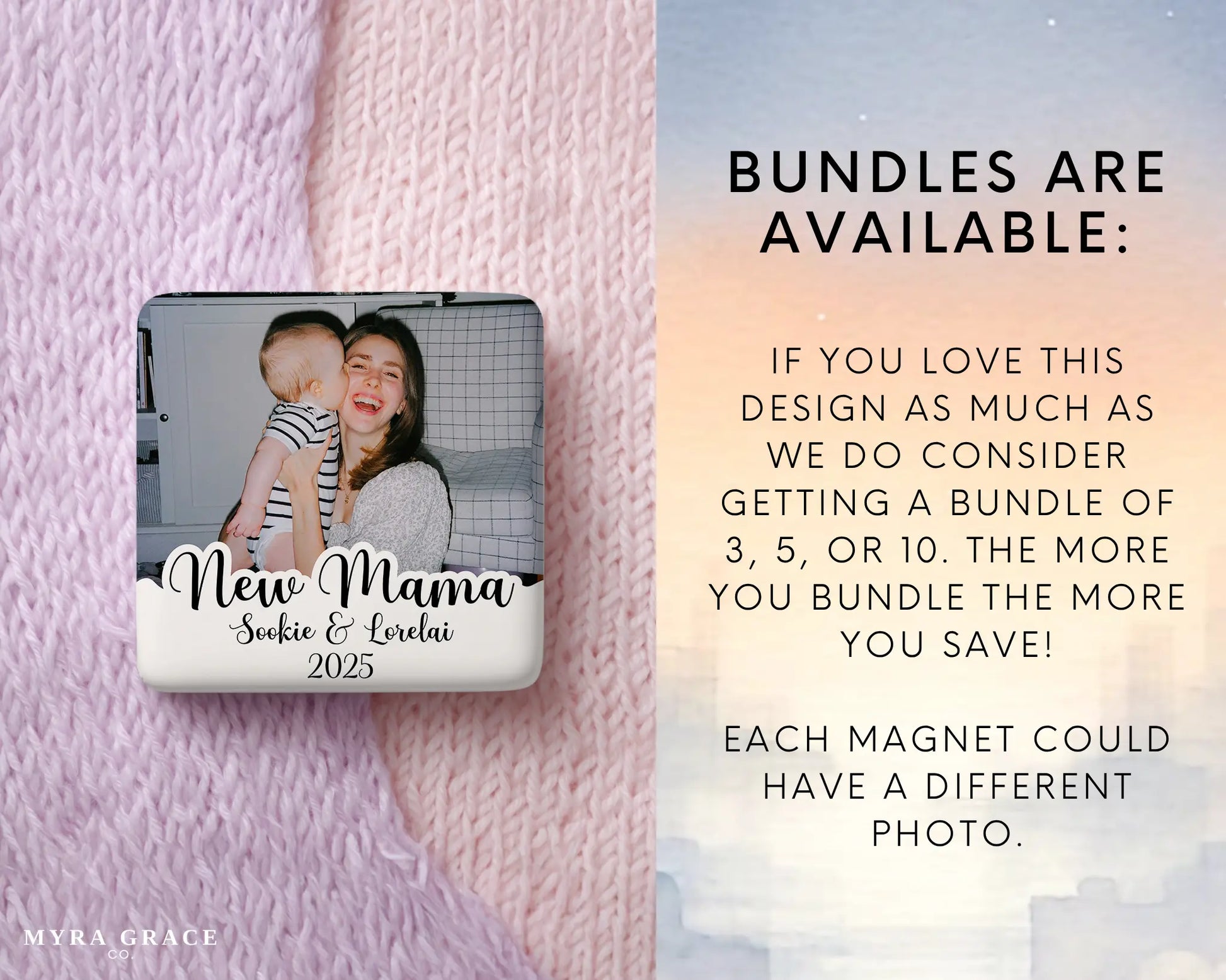 Mom Magnet Custom Personalized Gift Souvenir Present. Bundles are available