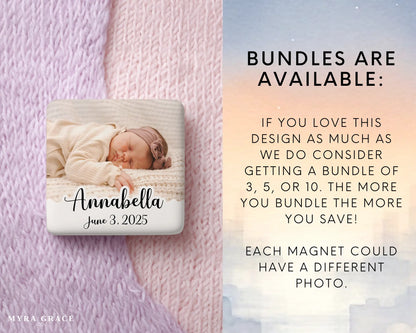 Baby Magnet Custom Personalized Gift Souvenir Present. Bundles are available