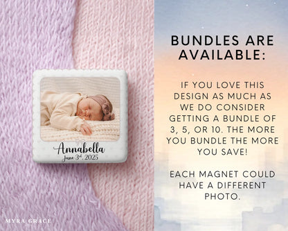 Baby Magnet Custom Personalized Gift Souvenir Present. Bundles are available