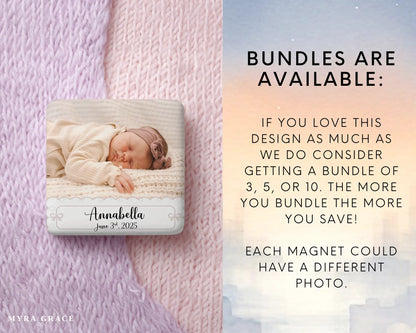 Baby Magnet Custom Personalized Gift Souvenir Present. Bundles are available