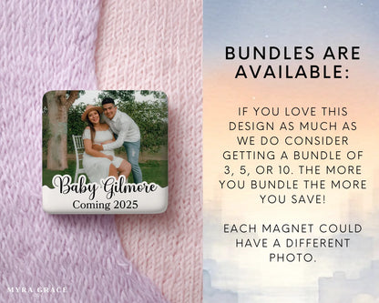 Pregnancy Magnet Custom Personalized Gift Souvenir Present. Bundles are available
