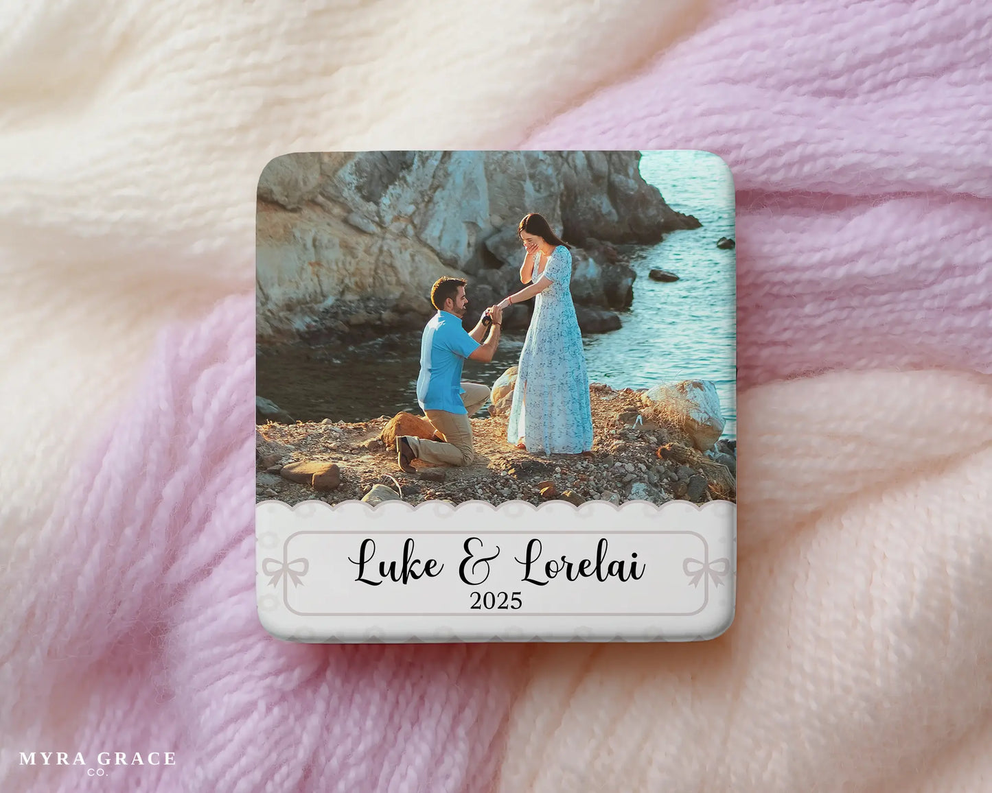 Engagement Magnet Custom Personalized Gift Souvenir Present