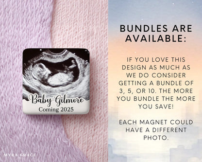 Ultrasound Magnet Custom Personalized Gift Souvenir Present. Bundles are available