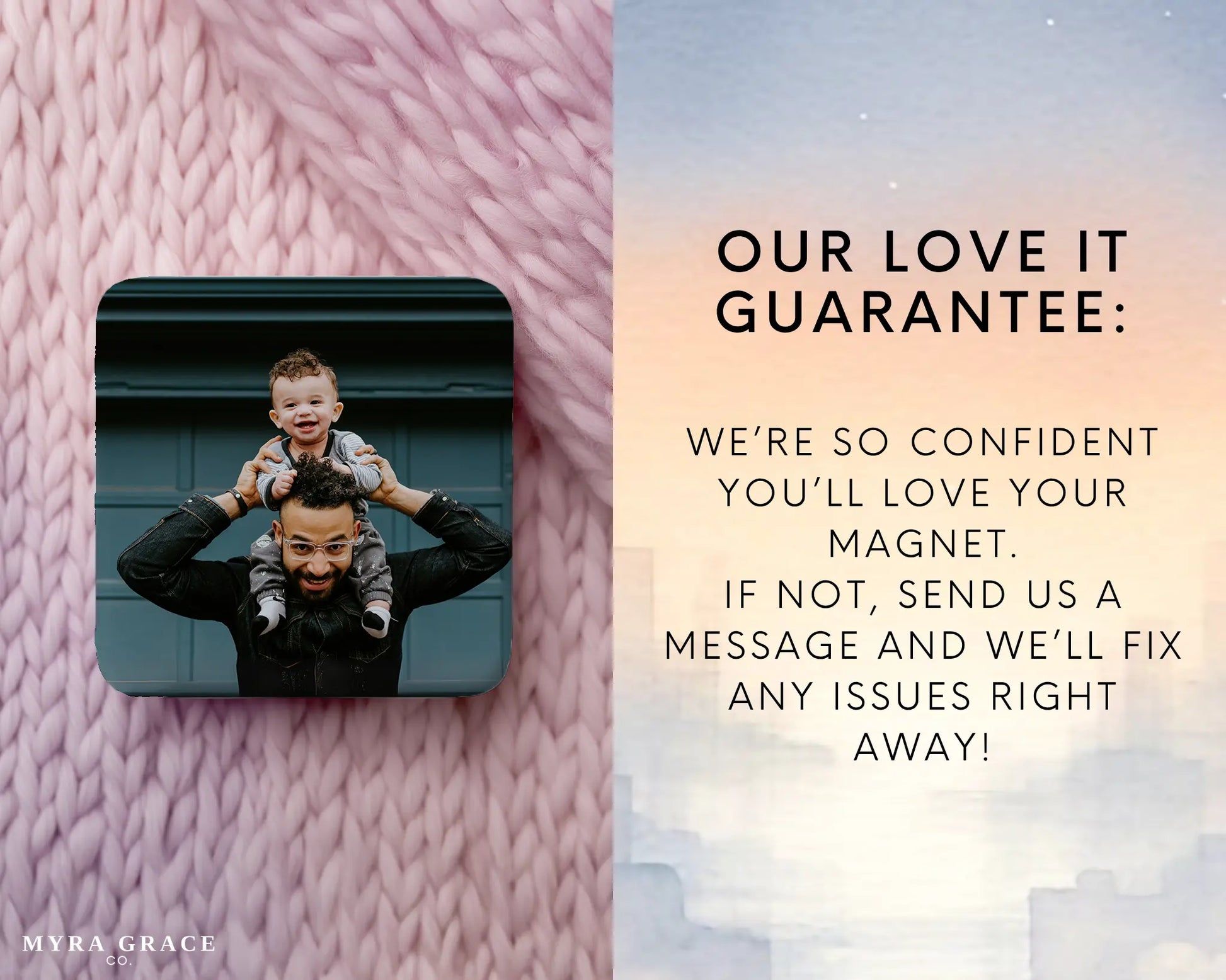 Dad and Son Magnet Custom Personalized Gift Souvenir Present. Love it