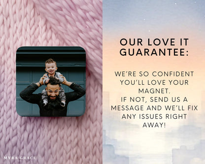 Dad and Son Magnet Custom Personalized Gift Souvenir Present. Love it