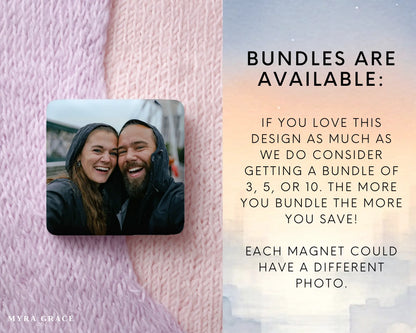 Couple Magnet Custom Personalized Gift Souvenir Present. Bundles are available