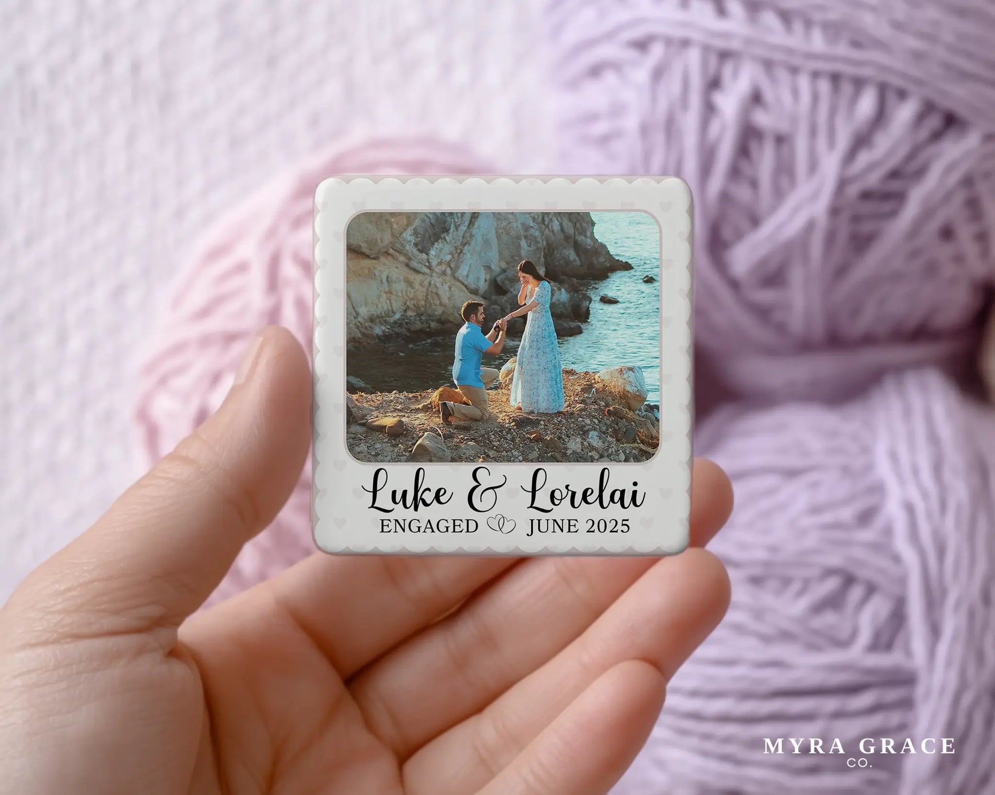 Engagement Magnet Custom Personalized Gift Souvenir Present