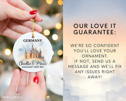 Germany Engagement Ornament Custom Gift Souvenir Bauble Present. Love it