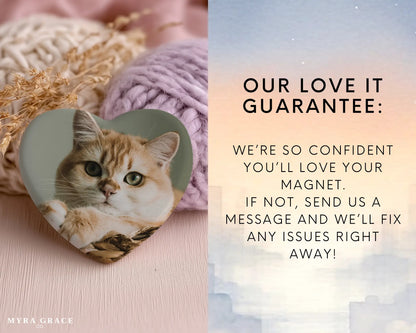 Custom Cat Photo Magnet