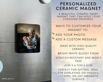 Grandma Magnet Custom Personalized Gift Souvenir Present. Infographic