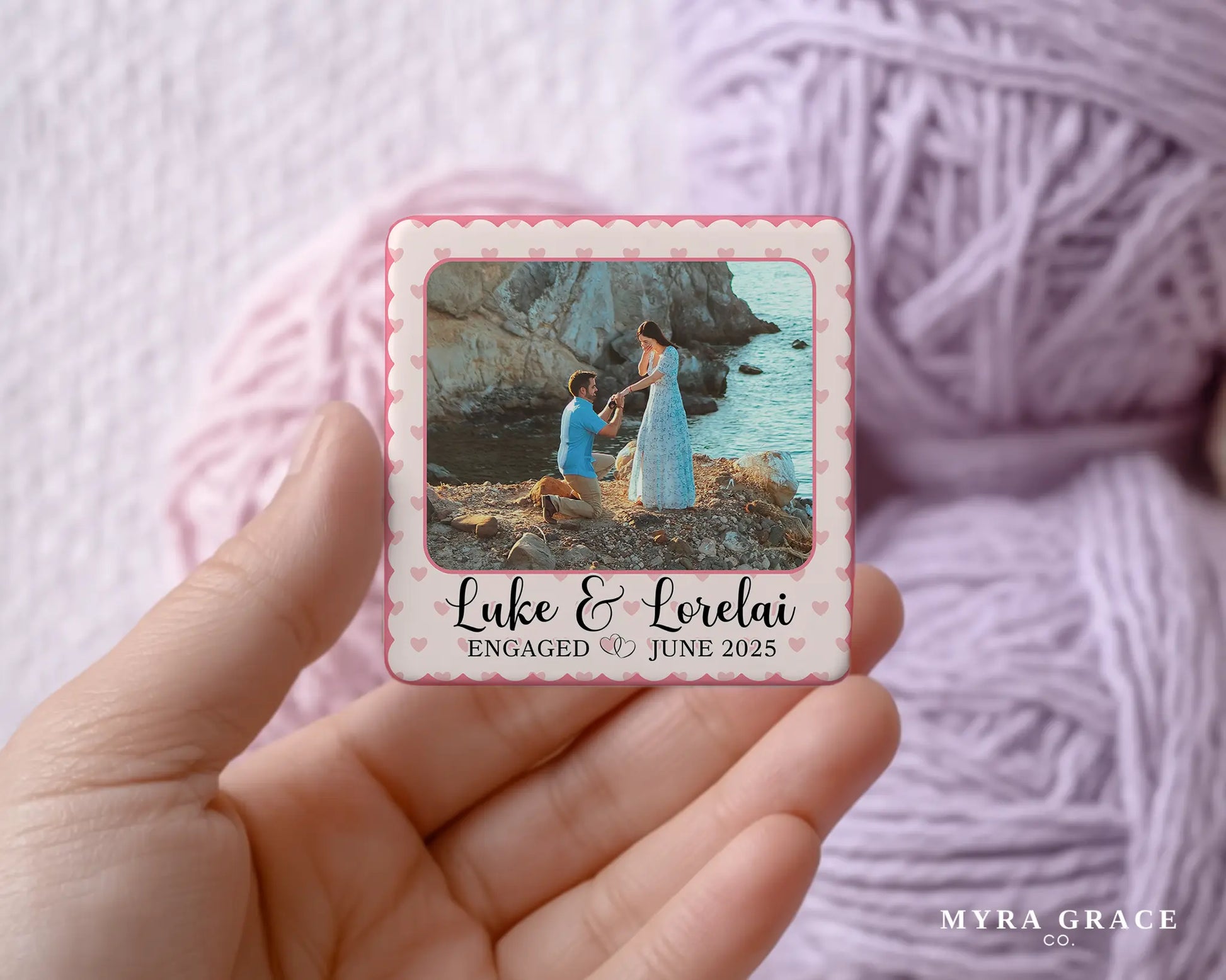 Engagement Magnet Custom Personalized Gift Souvenir Present