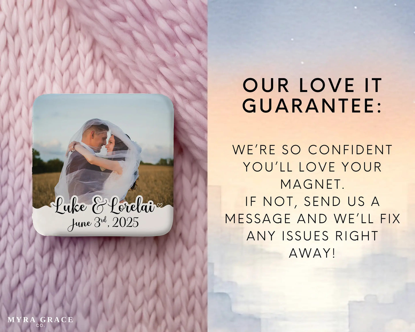 Wedding Magnet Custom Personalized Gift Souvenir Present. Love it