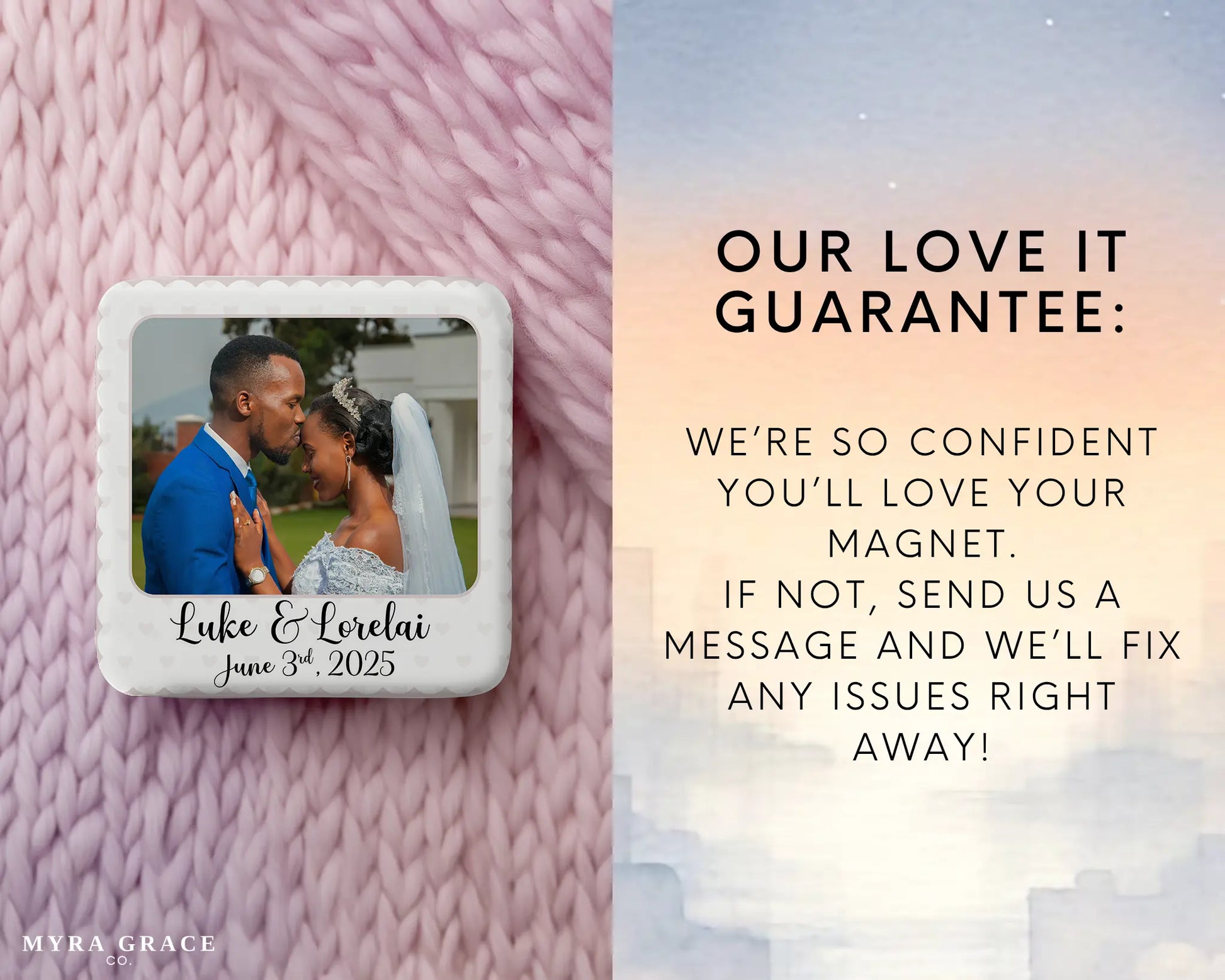 Wedding Magnet Custom Personalized Gift Souvenir Present. Love it