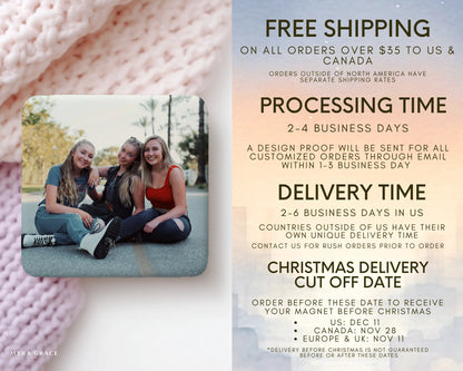 Friends Magnet Custom Personalized Gift Souvenir Present. Free Shipping