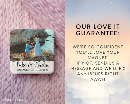 Engagement Magnet Custom Personalized Gift Souvenir Present. Love it