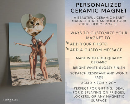 Custom Cat Photo Magnet