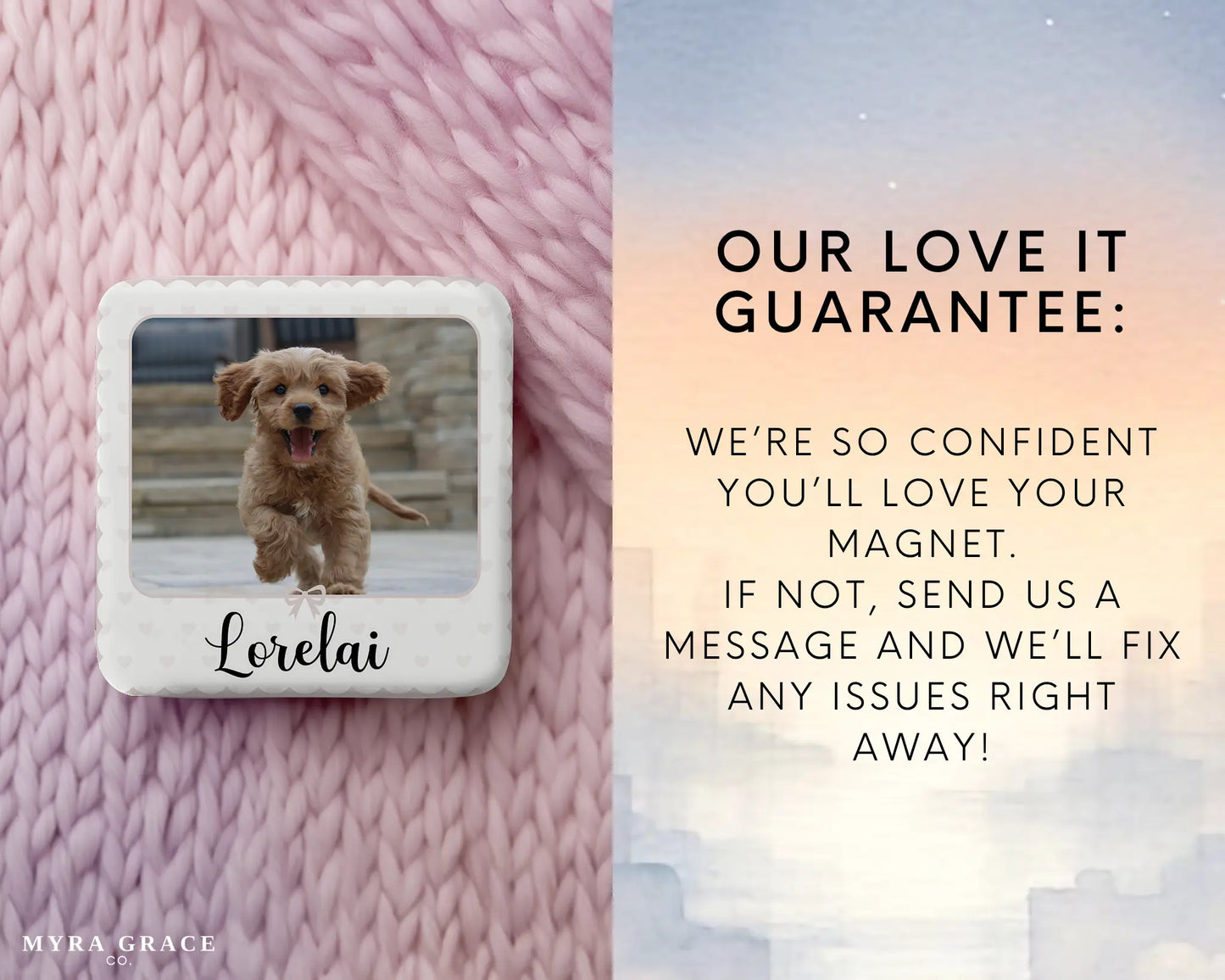 Dog Magnet Custom Personalized Gift Souvenir Present. Love it