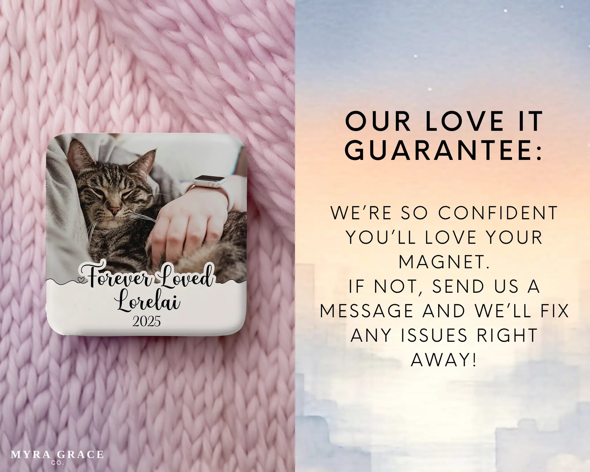 Cat Magnet Custom Personalized Gift Souvenir Present. Love it