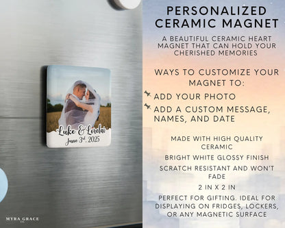 Wedding Magnet Custom Personalized Gift Souvenir Present.  Infographic