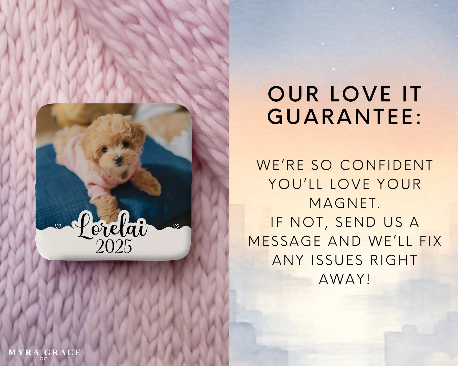 Puppy Magnet Custom Personalized Gift Souvenir Present. Love it