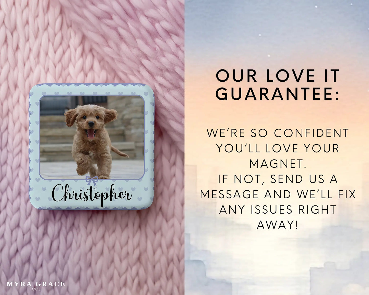 Dog Magnet Custom Personalized Gift Souvenir Present. Love it