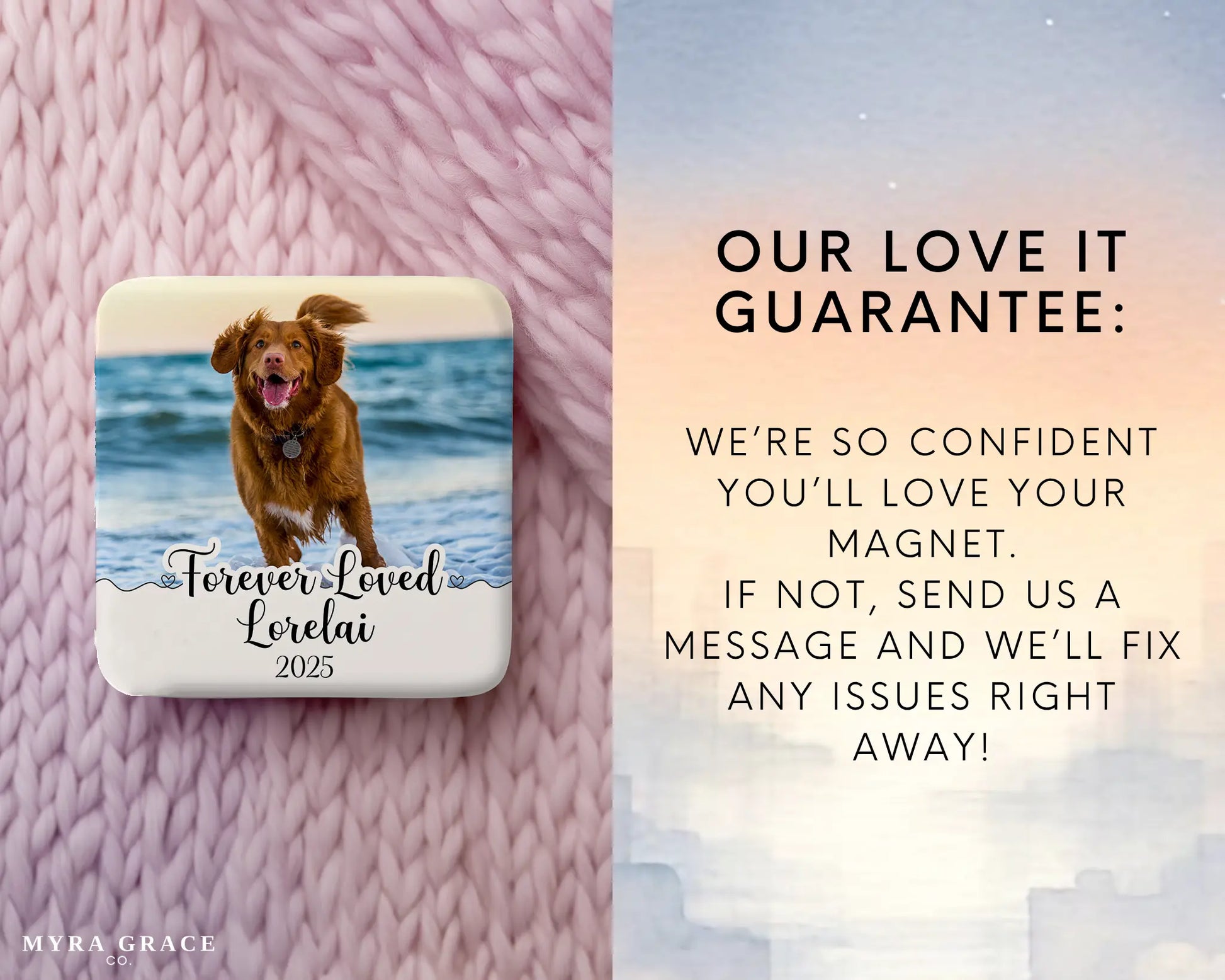 Dog Magnet Custom Personalized Gift Souvenir Present. Love it